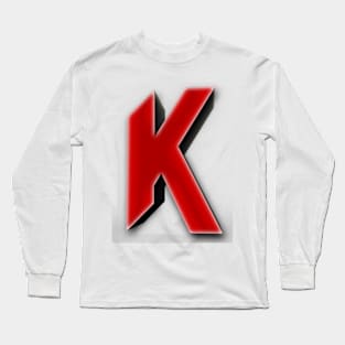 KaoS RED LOGO DESIGN Long Sleeve T-Shirt